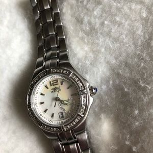 Invicta Pearl Crystal Stainless Watch
